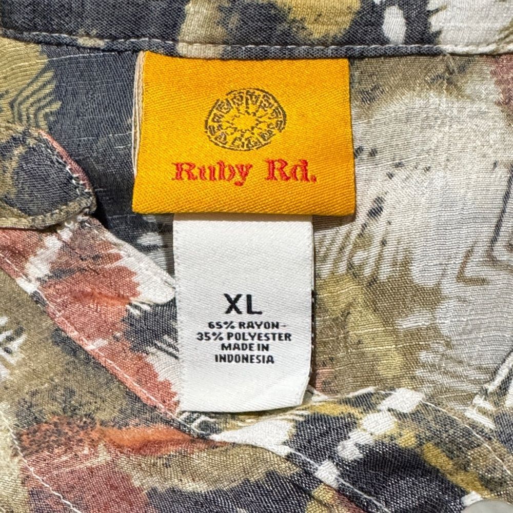 Ruby Rd. Multicolor Abstract Blouse - Picture 2 of 3